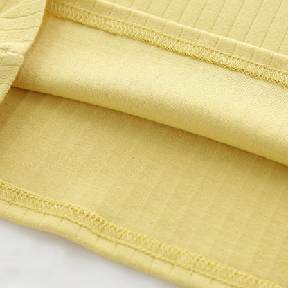 CozyNest – Baby Thermal Underwear Pajama Set in Soft Candy Colors